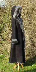 Hooded Shearling Coat