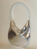 Silver Leather Scoop bag